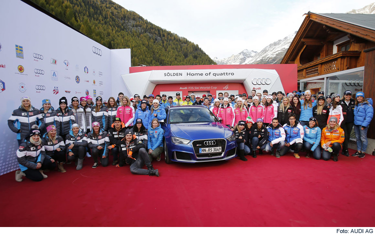 Audi startet in seine 14. Ski-Weltcup-Saison