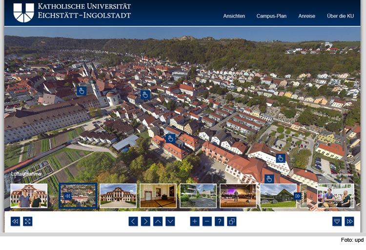 Neuer virtueller Rundgang durch die KU