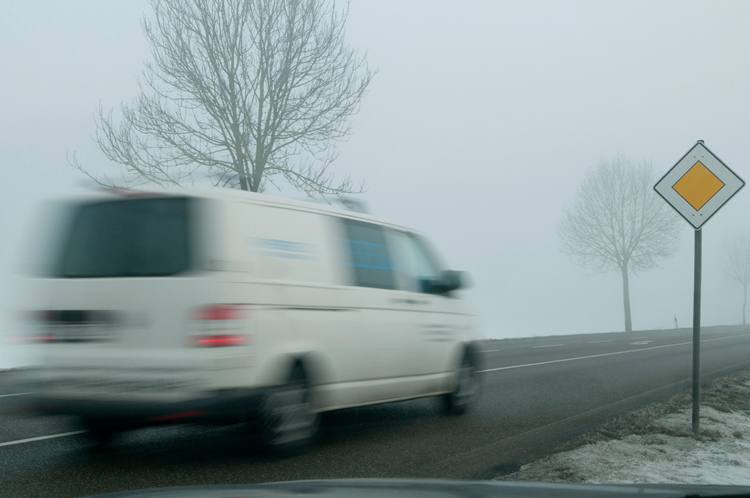 Kommen Sie gut durch den Nebel