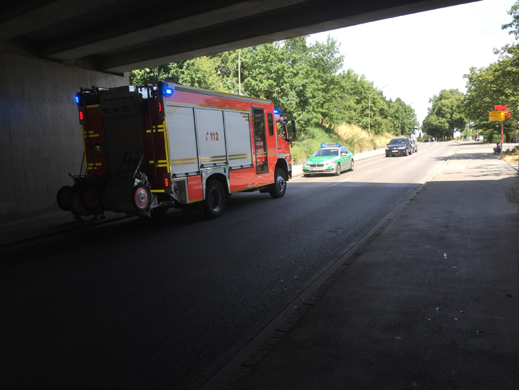 Die Feuerwehr war vor Ort