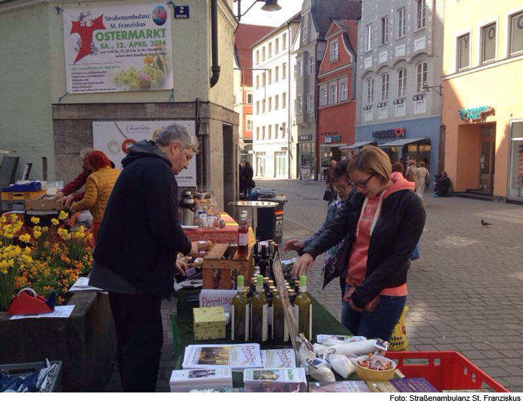 Flohmarkt zugunsten der Straßenambulanz