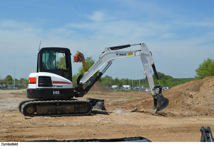 Minibagger gestohlen