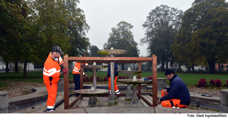 Brunnen werden abgedeckt