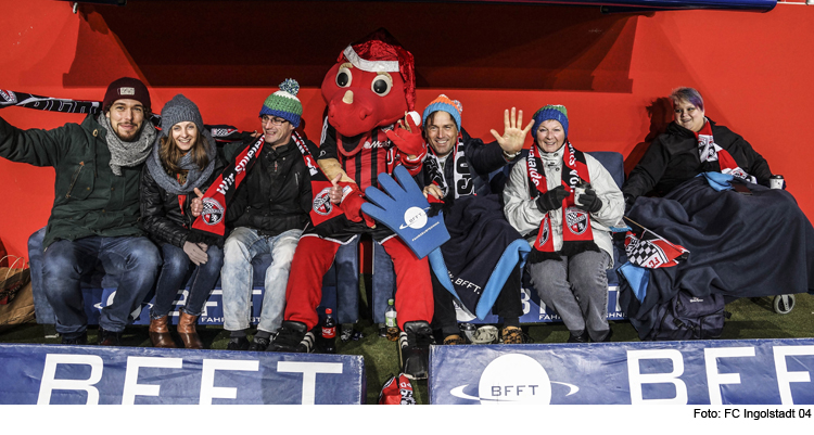 11 für 11 stürmt Fansofa im Audi Sportpark