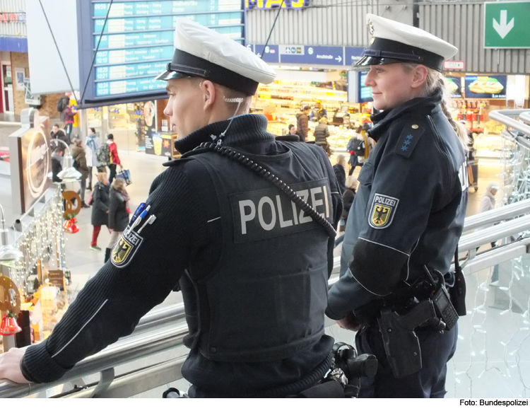 Bundespolizei an Silvester verstärkt im Einsatz