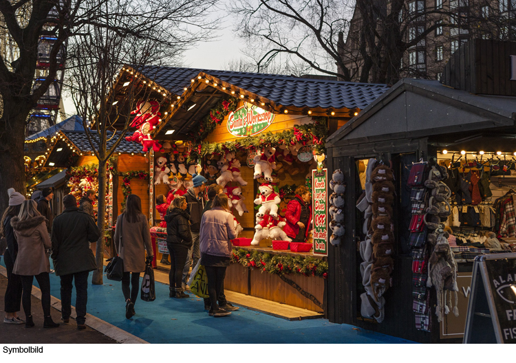 Taschendiebstahl auf Weihnachtsmarkt