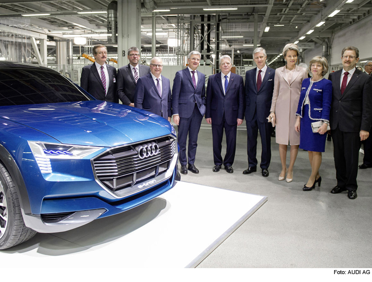 Royaler Besuch in Audi-Werk