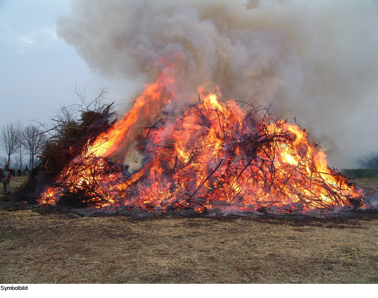 Öffentliche Osterfeuer dieses Jahr nicht möglich	