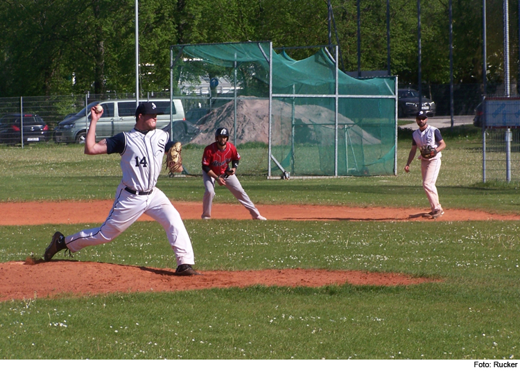 Erster Doppelsieg für Baseballer