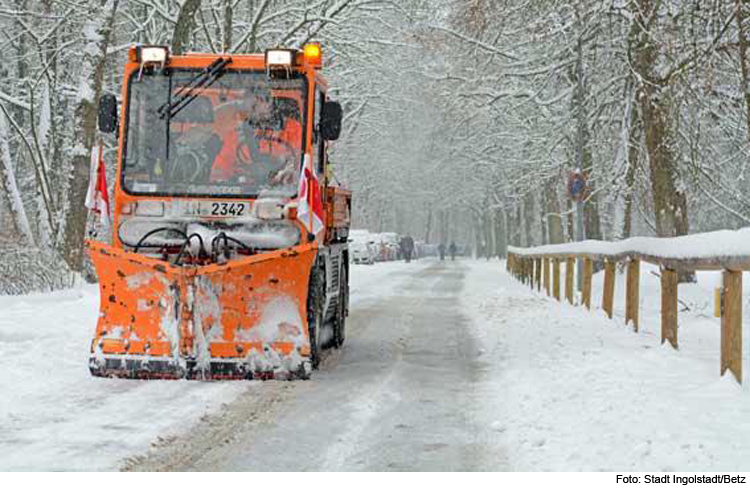 Winterdienst auf Fahrradvorrangroute