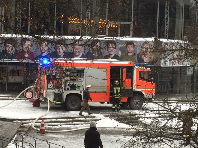 Brand in Theatertiefgarage