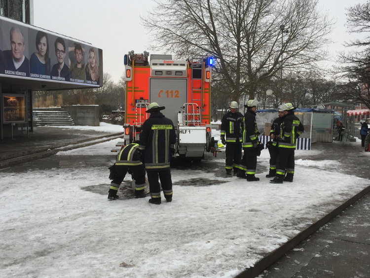 Brand in Theatertiefgarage