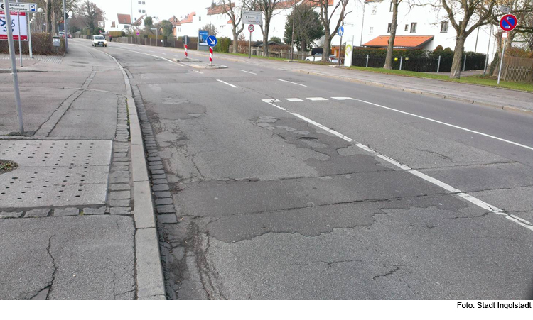 Neuer Straßenbelag in der Jahnstraße