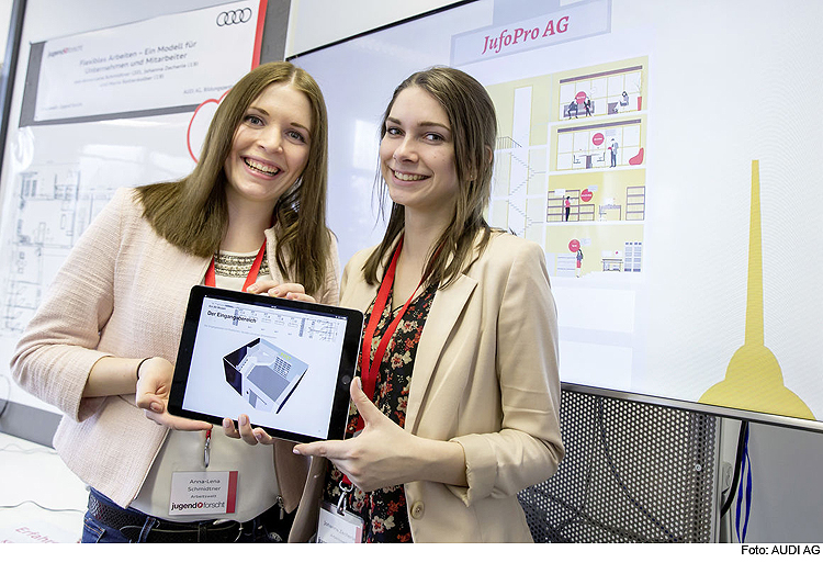 Nachwuchswissenschaftler begeistern bei Audi