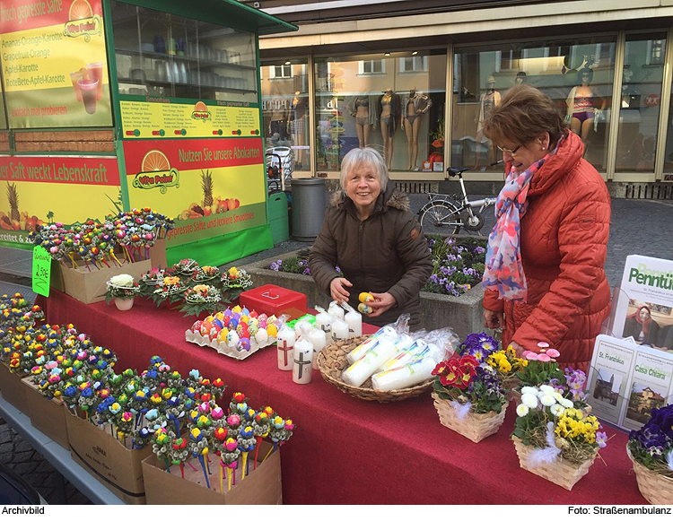 Ostermarkt der Straßenambulanz