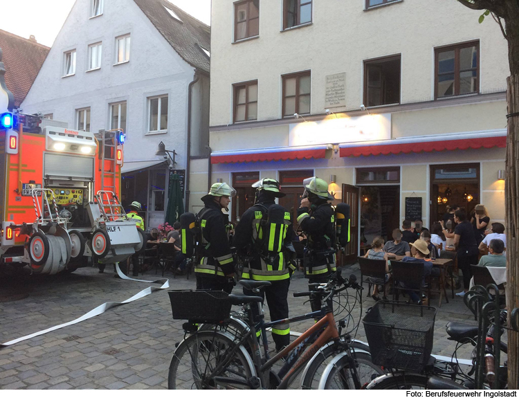 Schmorbrand in einer Gaststätte