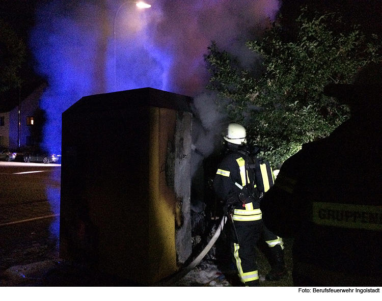 Feuer in Ingolstädter Parkhaus