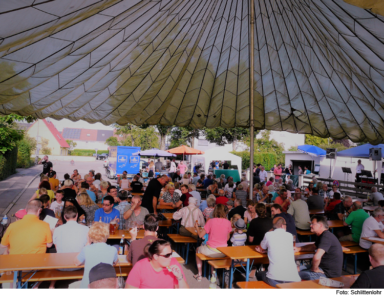 Gute Stimmung beim Unterhaunstädter Bürgerfest