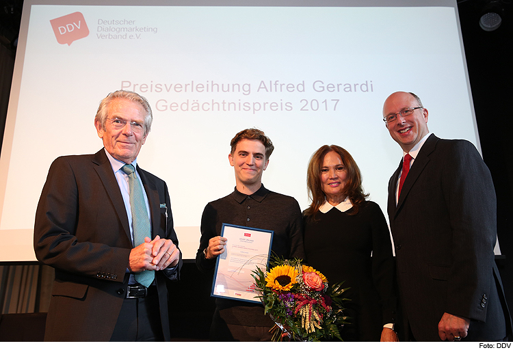 Lukas Leister erhält Alfred Gerardi Gedächtnispreis