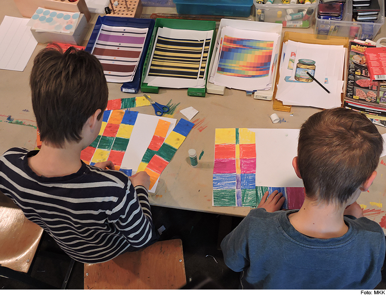 Kinderatelier zur Funke Fengel-Ausstellung