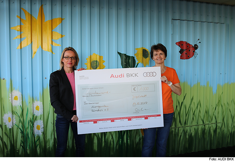 Audi BKK unterstützt Morgentau Kinder e.V.