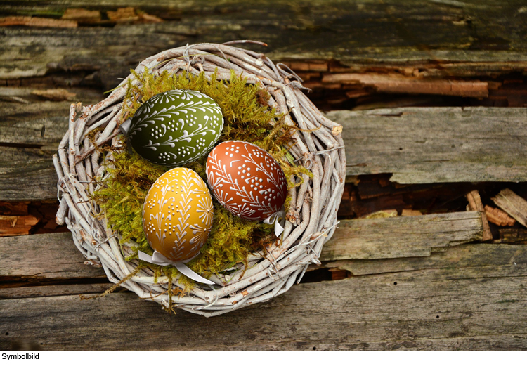 Ein Osternest aus Ton basteln