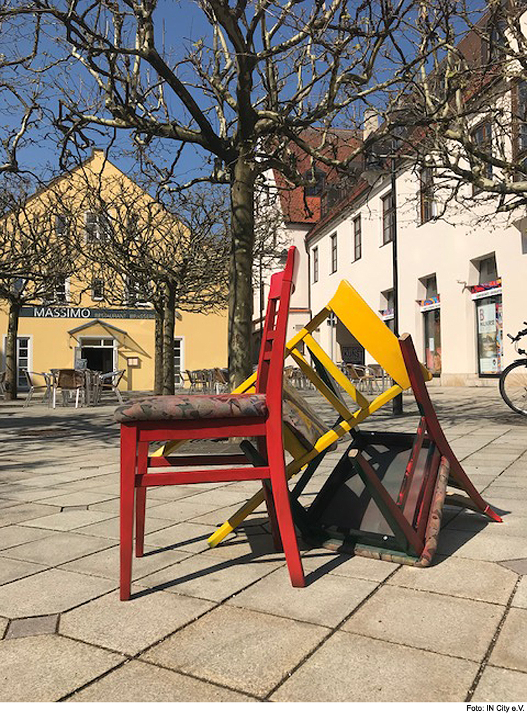 In der Innenstadt wird es bunt