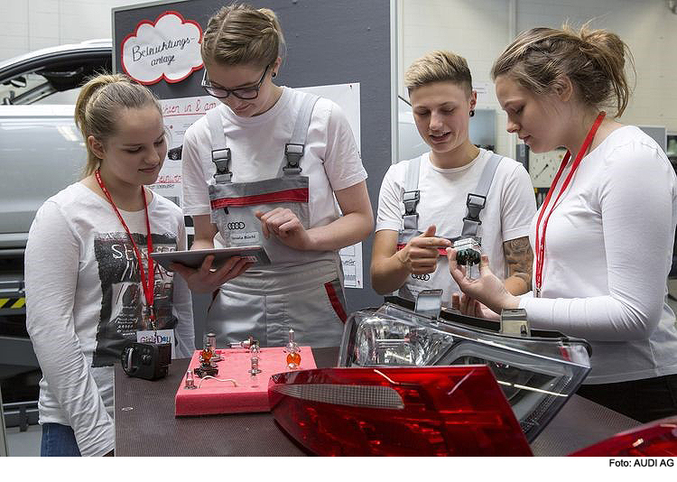 Technik ist bei Audi längst auch Mädchensache