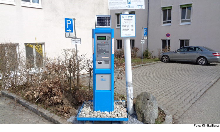 Klinikparkplätze sind kostenpflichtig