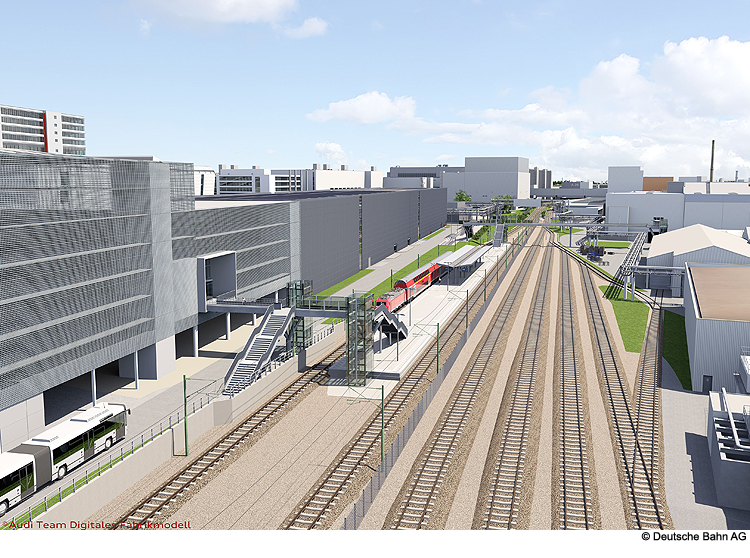 Neuer Bahnhalt „Ingolstadt Audi“