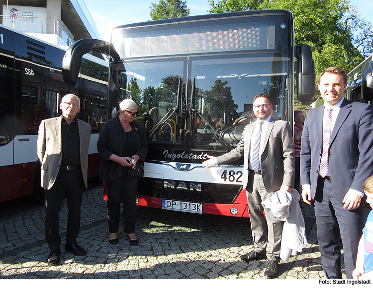 Ingolstadt-Bus fährt in Polen