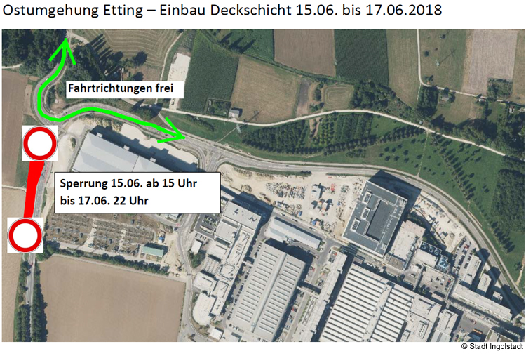 Kreuzung Kipfenberger Straße gesperrt