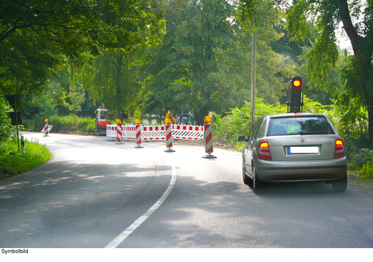 Ampelschaltung am Auwaldsee