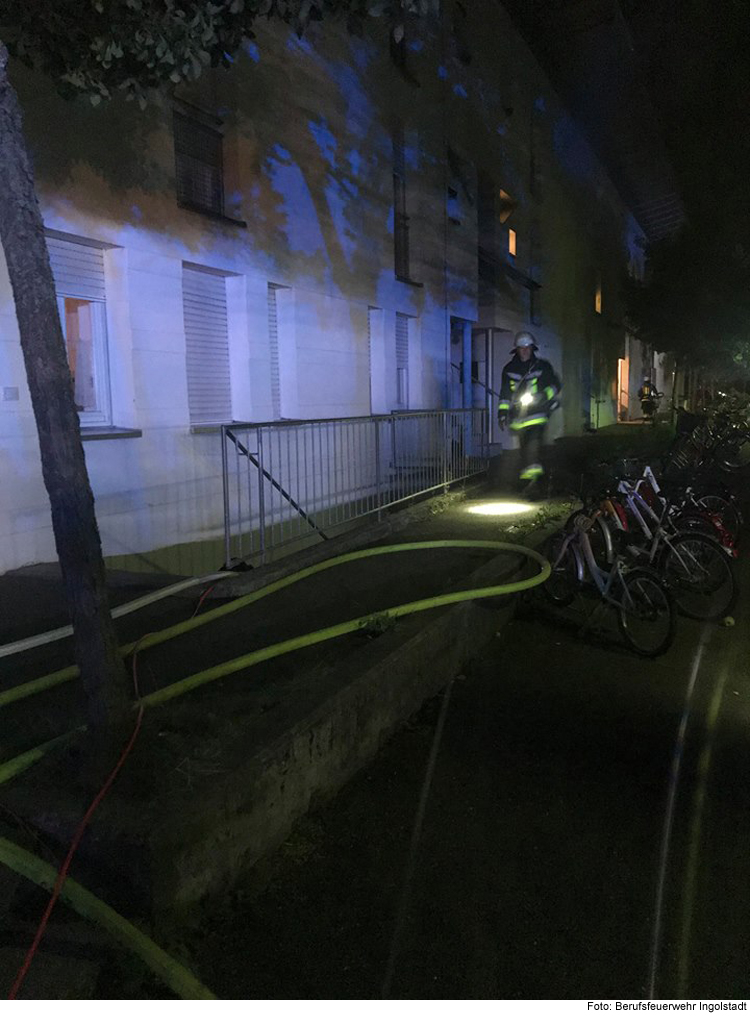 Nächtlicher Kellerbrand in Ingolstadt