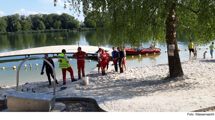 Große Suchaktion am Baggersee