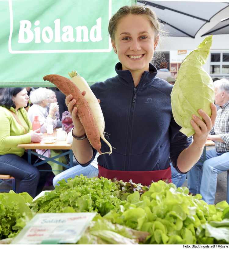 Öko-Bauernmarkt und Ausstellungen