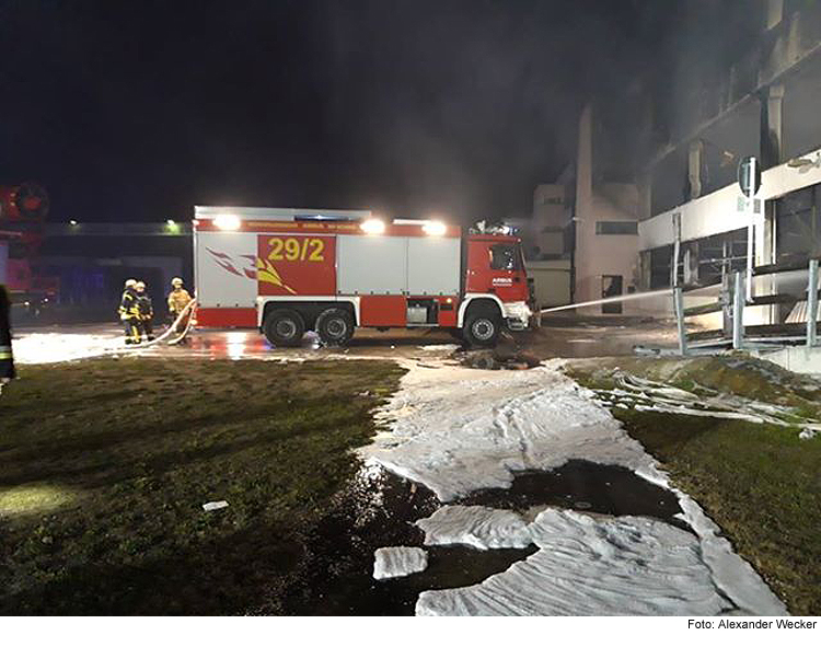 Nachtrag zum Lagerhallen-Großbrand