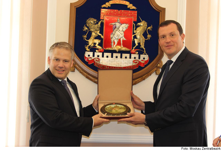 Delegation besucht Zentralbezirk Moskau