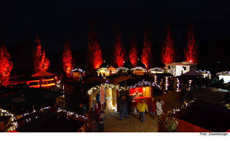 Lichterglanz und Budenzauber am Kurhaus