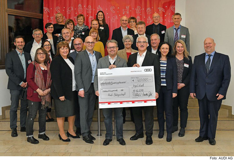 Audianer spenden 720.000 Euro