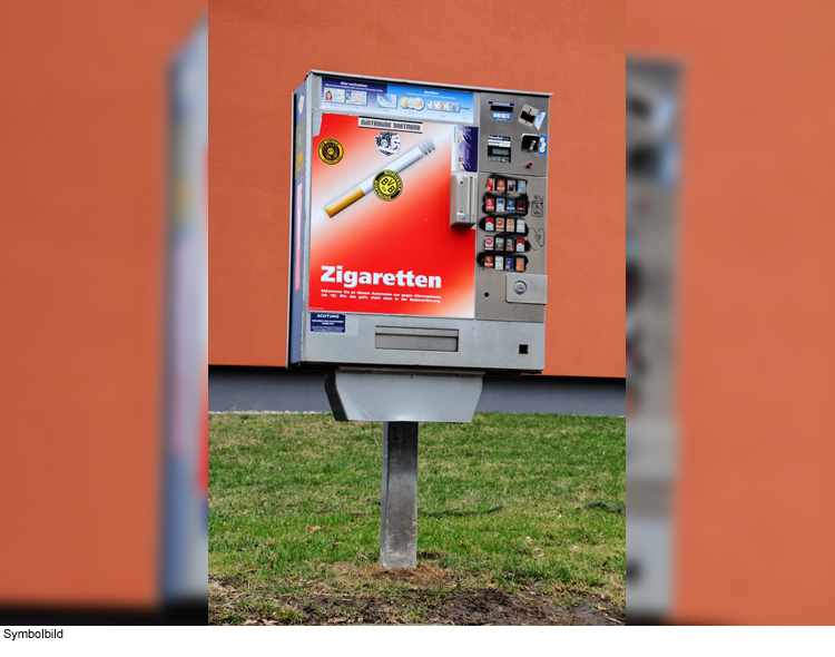 Zigarettenautomat am Klinikum angegangen