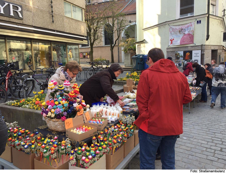 Ostermarkt der Straßenambulanz