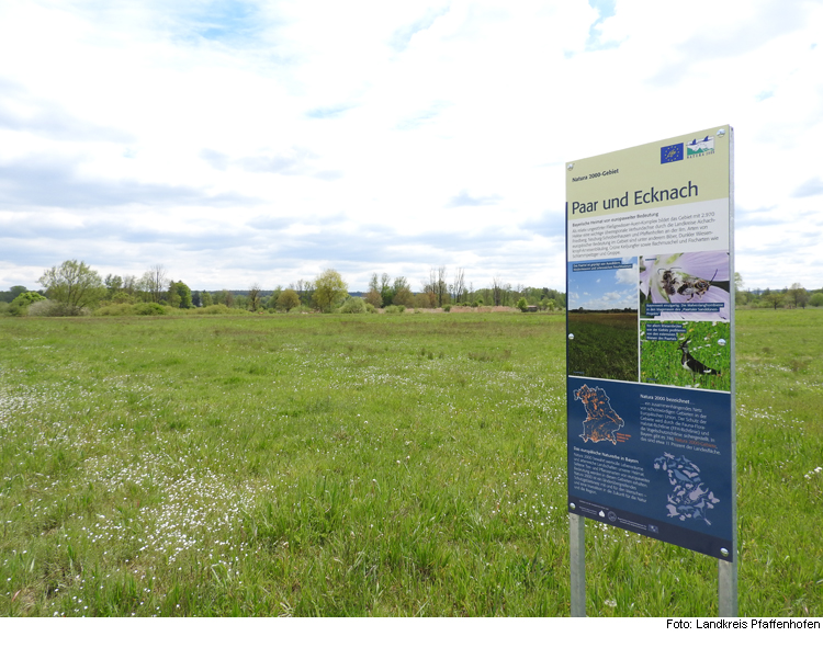 Natura 2000 Pilotbeschilderung im Paartal