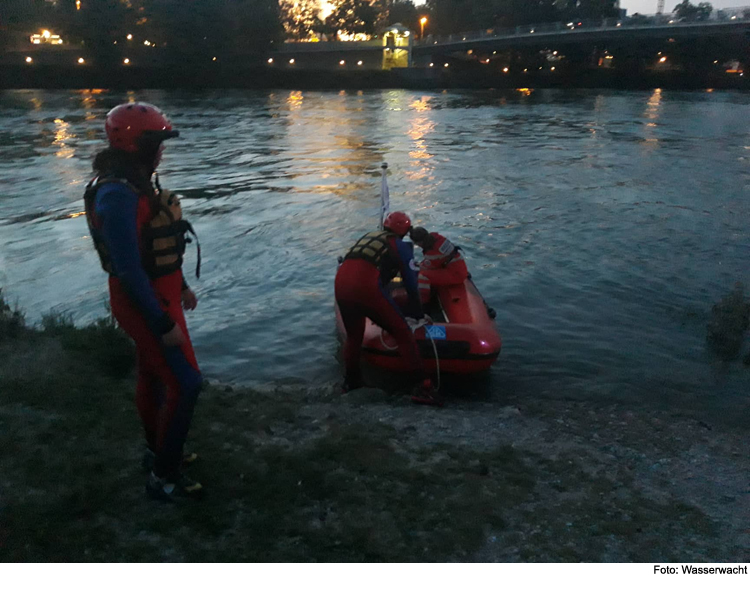 Abendlicher Einsatz an der Donau