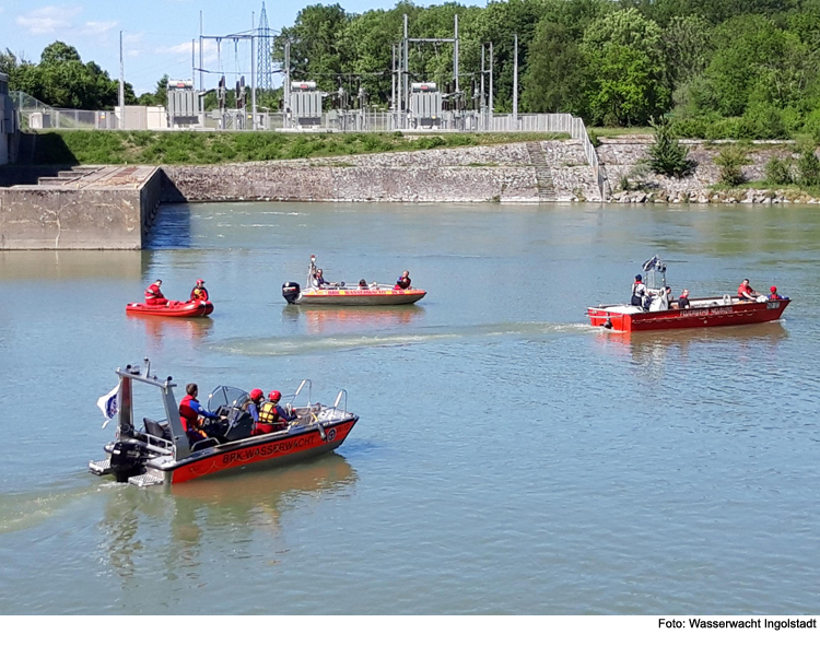 Personensuche in der Donau