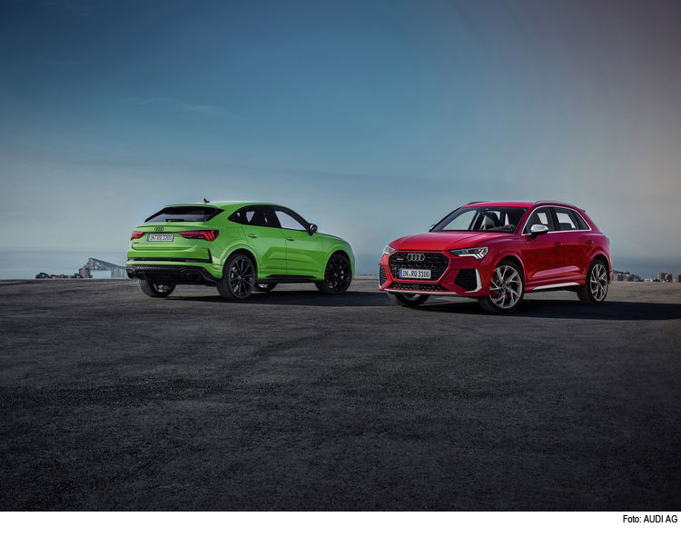 Kompakte Kraftpakete: Audi RS Q3 und Audi RS Q3 Sportback