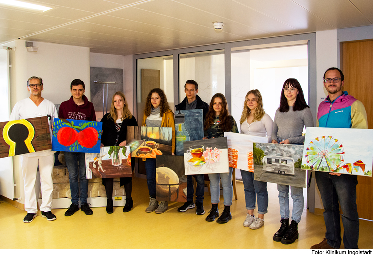 Schüler malen für Palliativstation