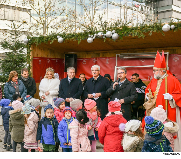 Audi-Betriebsrat eröffnet Sozialen Weihnachtsmarkt