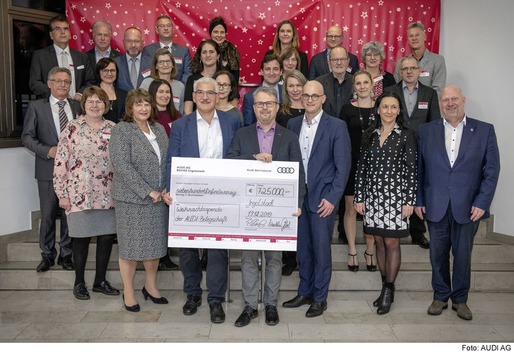 Audianer spenden 725.000 Euro