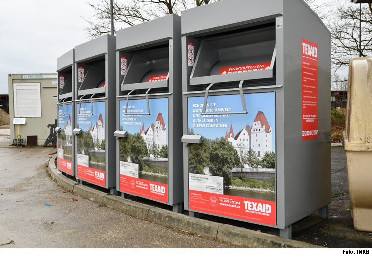 Neue Altkleidercontainer im Stadtgebiet